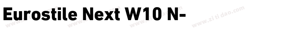 Eurostile Next W10 N字体转换